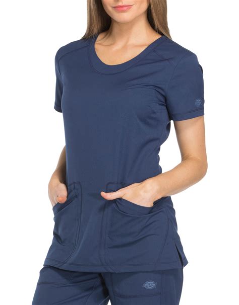 navy blue scrub top women.